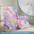 thumbnail image 3 of Kuiaobaty Paws Marble Print Recliner Chair Cover Dustproof Reclining Sofa Slipcover Durable Recliner Couch Cover Breathable Reclining Slipcover with Pocket for Pets Kids, 3 of 8