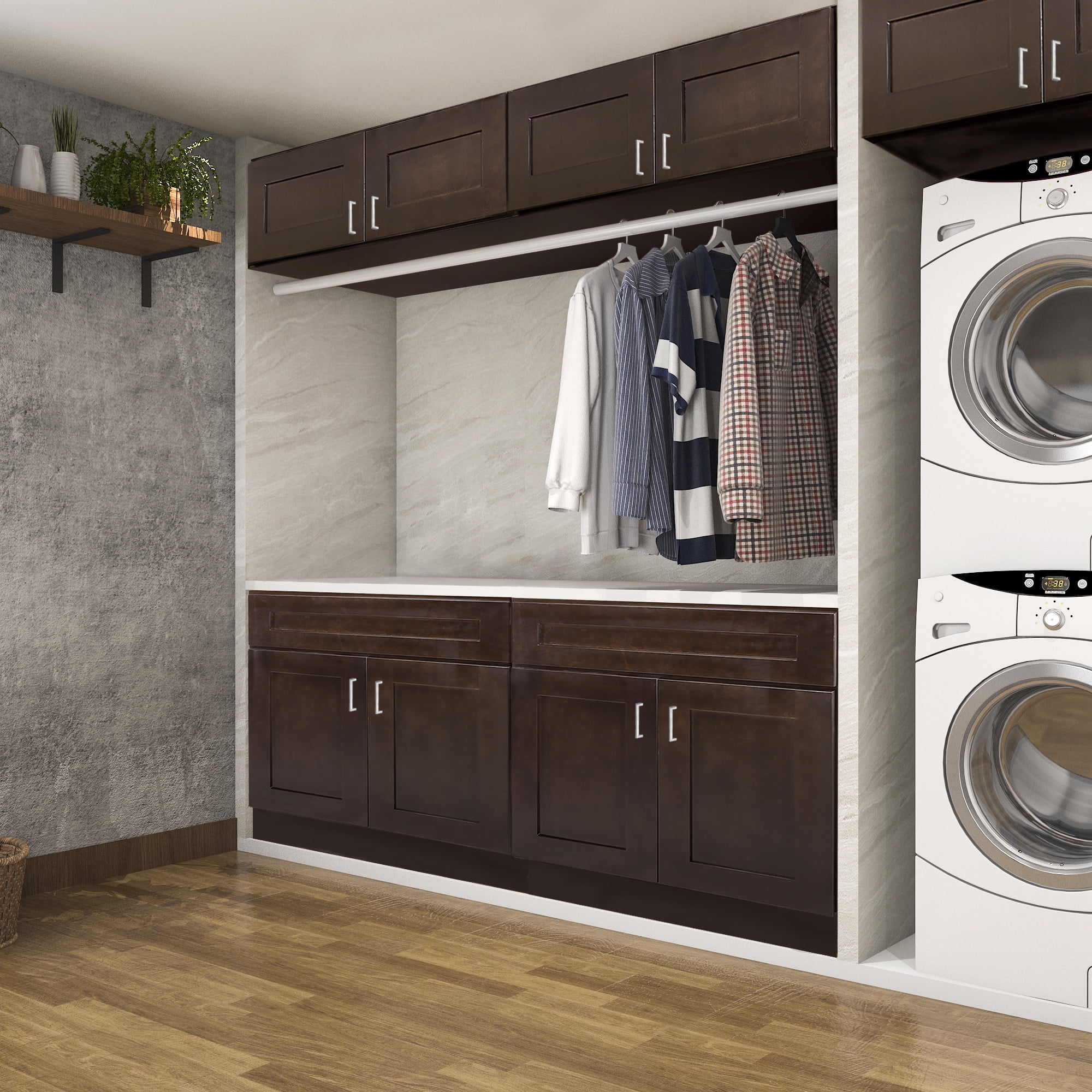 Design House Brookings Blind Base Cabinet in Espresso, 24-in by 36-in by 12-in