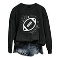 thumbnail image 3 of ZJXFGS Football Sweatshirts for Women Game Day Sweater Football Apparel for Women Game Day Shirts Women Football Black L, 3 of 5