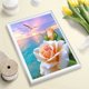 thumbnail image 2 of DIY taladro redondo completo diamante pintura 5D imagen flores en el mar mosaico Kit artesanía FLhrweasw Nuevo, 2 of 9