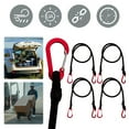 thumbnail image 5 of BLEEUS 4Pcs Heavy Duty Bungee Cord Carabiner Hooks Cord Camping Accessories Outdoor Portable Tools (60CM), 5 of 10