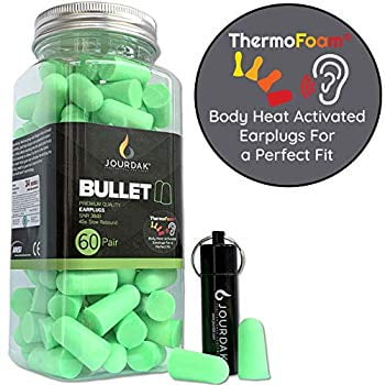 Ear Plugs for Sleeping Block Out Snoring, Premium Thermo Foam Noise Reduction and Cancelling Earplugs for Shooting Range Sleep Loud Events Construction Work Study by Jourdak New SNR 36db (Best Way To Block Out Noise)