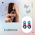 thumbnail image 4 of maskred 2 Pieces Woman Earring Fashion Acrylic Delicate Ear Jewelry Geometry Circle Danging Drop Earrings Bohemia Accessory Type 1 Type 1, 4 of 6