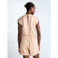 thumbnail image 3 of Scoop Women's and Women's Plus Scubaknit Crewneck Romper, Sizes XS-4X, 3 of 5