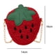 thumbnail image 2 of Bolso de fresa de dibujos animados Bolso de hombro para niños Bolso de Nochevieja Bolso bandolera de peluche, 2 of 6