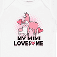 thumbnail image 4 of Inktastic My Mimi Loves Me Llama Girls Baby Bodysuit, 4 of 5