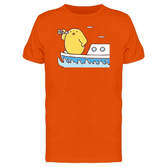 Cute Sailor Chicken Cartoon Tee Men's -Image by Shutterstock
