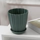 thumbnail image 4 of Muebles para el hogar, oficina, macetas de plástico verdes, balcón, huerto, maceta verde con base, maceta pequeña para plantas suculentas y bonsáis., 4 of 7