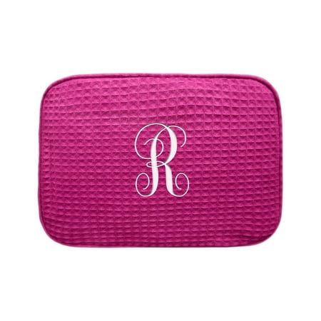 Embroidered Initial Personalized Makeup Bag