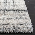 thumbnail image 3 of SAFAVIEH Fontana Shag Daragh Abstract Plush Area Rug, Ivory/Grey, 10' x 14', 3 of 8