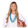 thumbnail image 7 of Mardi Gras Krewe Turquoise Blue Mardi Gras Beads, 33 Inch, 72 Necklaces - 6 Dozen, 7 of 7