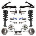 thumbnail image 1 of Transit Auto Front Disc Rotor Brake Pad Bearing Arms Shock Assembly Suspension Kit (15Pc) for Car 2007 GMC Sierra 1500 SLT SLE Denali with RWD rear brakes Excludes Electronic KM-100063, 1 of 11