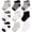 Gray, variant on Rising Star Unisex Non Slip Low-Cut Grip Socks for Infants and Toddlers (9 Pack)