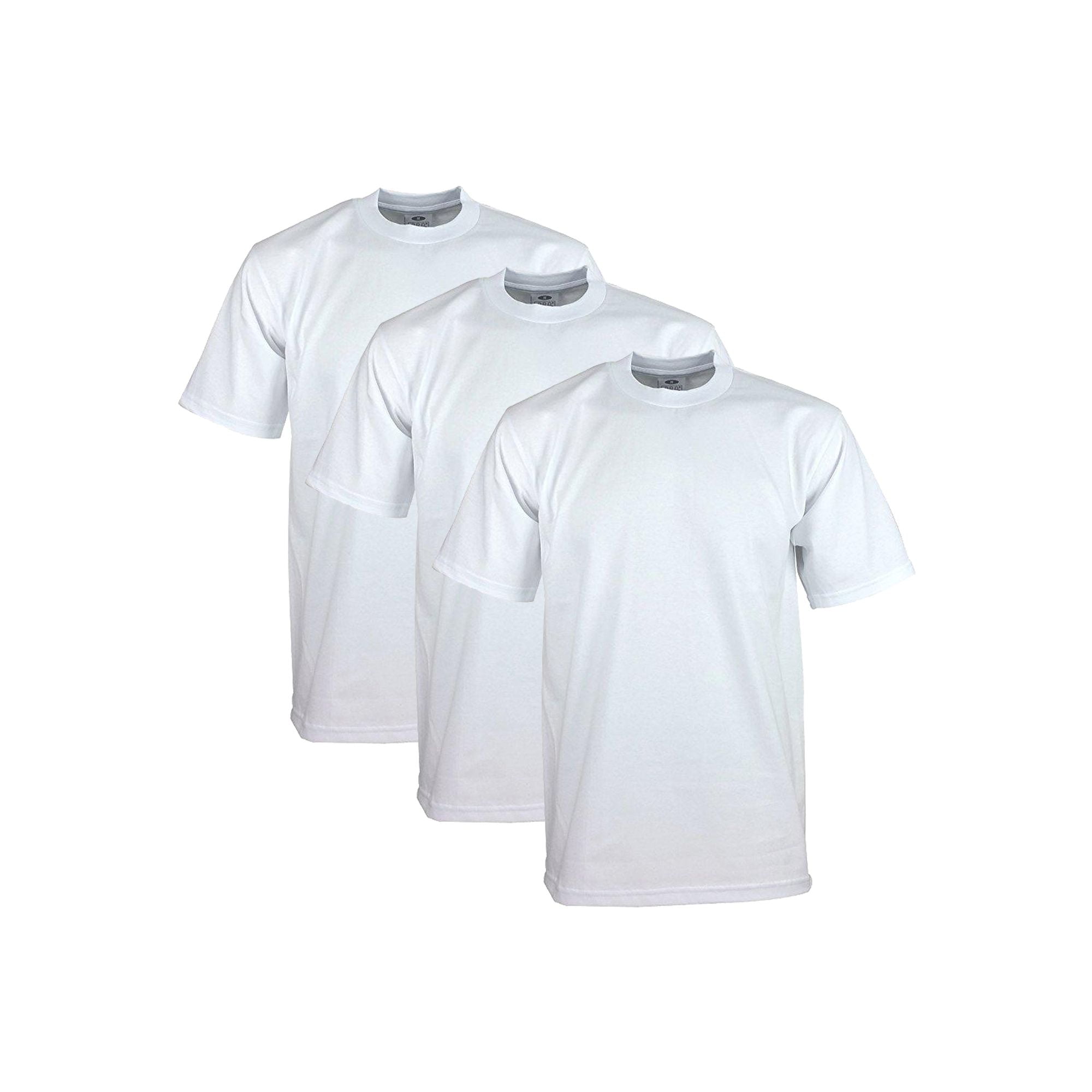 Pro Club Mens 3-Pack Heavyweight Cotton Long Sleeve Crew Neck T-Shirt