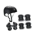 thumbnail image 2 of Lipstore Kids Bike Helmet Set Skateboard Gear for Outdoor Sports Riding Rock Climbing Black Gray, 2 of 8
