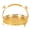 Gold, variant on NFTIGB European Retro Style Round Alloy Fruit Serving Tray Decorative Appetizer Bowl For Party Family Bar Cafe Display, Gold Color Medium Size 10.6 inches / 27 cm