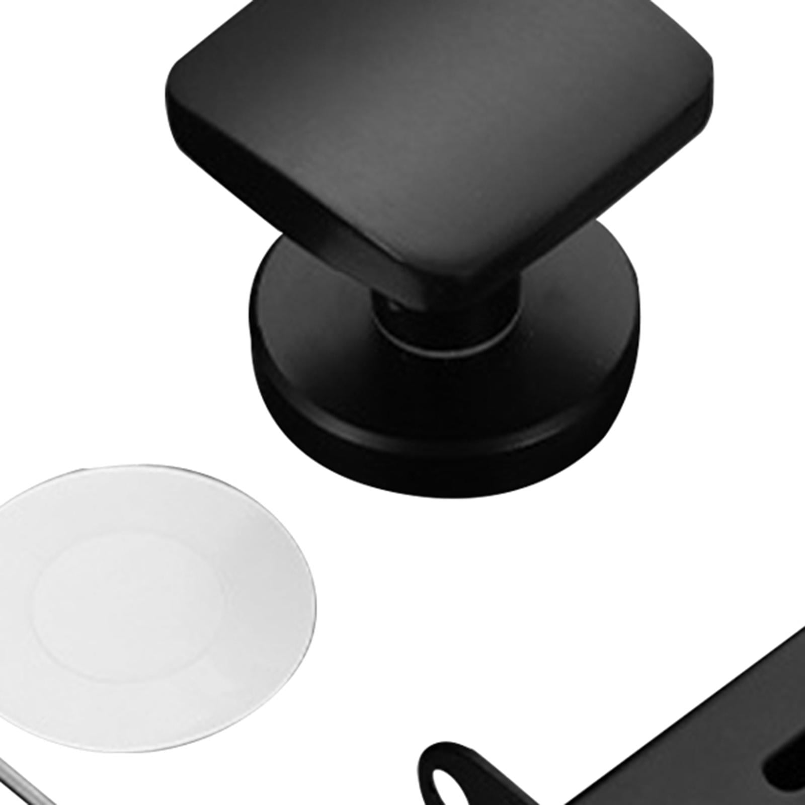 YWMJZEU Invisible Door Lock Zinc Alloy Hidden Inside Lock Keyless Interior Door Knob for black