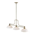 thumbnail image 6 of 3 Light Chandelier In Restoration Style-21 Inches Tall And 13.25 Inches Wide-Brushed Nickel Finish-Matte Opal Shade Color Z-Lite 725-3Bn-Dmo14, 6 of 7