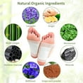 thumbnail image 3 of 50 Packs Detox Foot Patch Pain Relief Bamboo Pads Patches with Adhesive Foot Care Treatment Sticker Improve Sleep Health Care Tools, 3 of 8