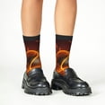 thumbnail image 4 of Naloa Tennis Racket In Fire Kids Socks Unisex Kids and Toddlers' Crew Socks, ,1 Pairs, 4 of 5