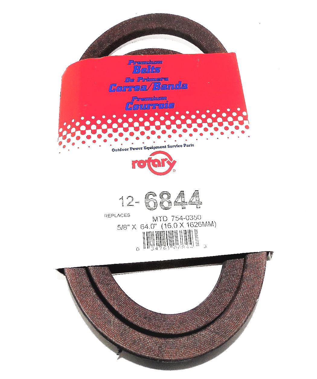 6844 Rotary Belt (5/8"X64") Compatible With MTD 7540350, 9540350