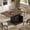 Black-Brown, variant on WARAYZ Extendable Dining Table 47.2"–63" Rectangle Kitchen Table with Storage Cabinet & Wine Rack, Marble Finish, Seats 4–8, White