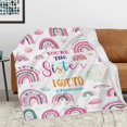 thumbnail image 2 of Sister Gifts, Sister Birthday Gifts Blanket, Gifts for Women Sister from Sister Brother, Sister Blanket 40"x 50", Sisters Birthday Graduation Gifts Ideas for Women, 2 of 6