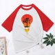 thumbnail image 5 of Tops con estampado de sol de playa de manga corta de ocio con cuello redondo de verano para mujer OAVQHLG3B Store lin121212, 5 of 5