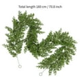 thumbnail image 3 of OAVQHLG3B 6.2FT Christmas Garlands Norfolk Pine Garland Artificial Faux Greenery Garland for Holiday Indoor Outdoor Decor, 3 of 6