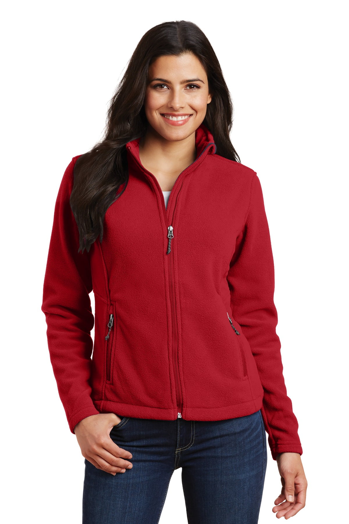 Aeropostale Womens Solid Full-Zip Fleece Jacket 053 L 