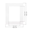 thumbnail image 2 of Uxcell 3.9" x 5.9" Picture Mat, Cut Frame Mattes for 3" x 4.5", White 14 Pack, 2 of 6