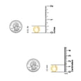 thumbnail image 5 of LeCalla 925 Sterling Silver 18K Gold-Plated Octagonal Huggie Hoop Earrings for Women Teen 13MM, 5 of 8