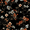 Black Flowers, variant on Yayeee Kitchen Curtains Set of 2 Light Filtering 57"x24" Over Sink Window Panels, Forget Me Not