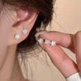 thumbnail image 3 of GKNET 1Pair Flower Sweet Temperament Stud Earrings For Women Summer Fashion Jewelr WY4, 3 of 9