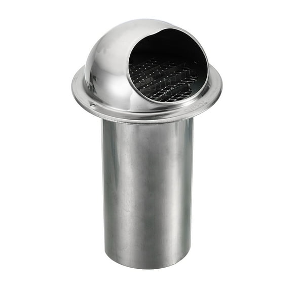 Uxcell 3" Round Soffit Air Vents, 304 Stainless Steel Louver Grille Vent Cover Mesh Grill Hood for Kitchen Bathroom