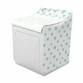 thumbnail image 2 of Neutral Color Washer Cover, Cartoonish Soft Toned Pastel Stars Cartoon Bicolour Design, Washroom Decor with Dust Protection, 29" x 28" x 40", Cadet Blue and Pale Peach, by Ambesonne, 2 of 3