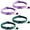 2 Dark Green, 2 Light Purple, variant on 4 Pack Cat Collars with Bells, HOMEIORA Kitten Collar, Breakaway Cat Collars with Safe Quick Release Buckle for Small Medium Kitty Cats