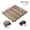 Teak + Plastic, variant on Interlocking Patio Floor Tiles Pack of 22 WPC Wood-Plastic Composite Deck Tiles DIY Quick Deck Floor Tile Water Resistant Indoor Outdoor -11.8 3D Teak