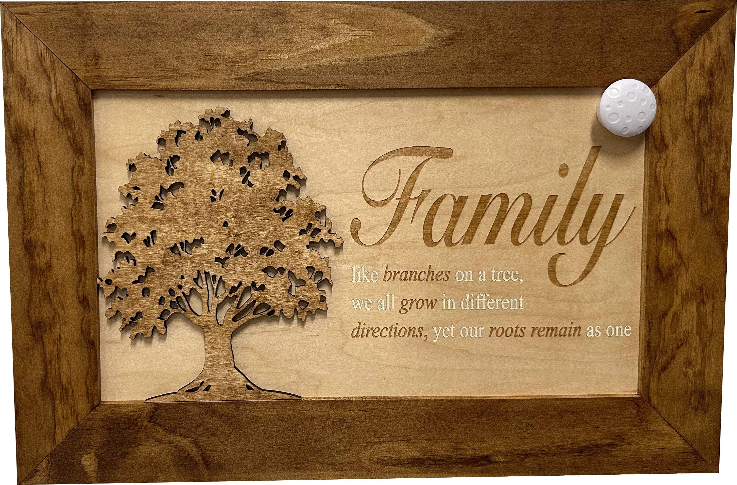 Bellewood Designs Decorative Secured Gun Storage Cabinet with Family Branches (Early American)
