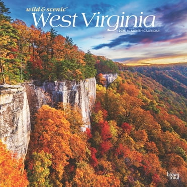 West Virginia Wild & Scenic | 2025 12x24" (Hanging) Wall Calendar | BrownTrout