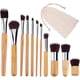 thumbnail image 3 of Makeup Brush Natural Bamboo Make Up Brushes Set Soft Powder Cream Cosmetics Brushes Kit ANGGREK Otros, 3 of 8