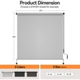 thumbnail image 4 of CozyHom Outdoor Roller Shades for Patio New Material with 95% UV Protection, 8' W X 8' H Cordless Patio Shades Roll Up Outdoor Blinds with Crank Handle for Shading, Grey, 4 of 6