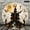 12x12in, variant on GONGXIFACAI Vintage Haunted House Ghost Full Moon Wall Clock Battery Operated, Wall art Decor Silent Mechanical Movement, Lobby Corridor Dining Room Bedroom Office Classroom