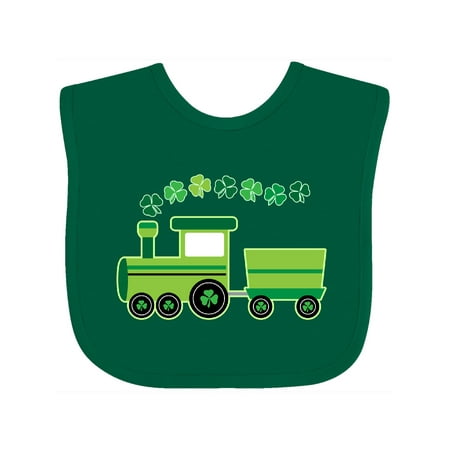 

Inktastic St Patricks Irish Shamrock Train Boys or Girls Baby Bib