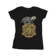 thumbnail image 1 of Harry Potter Womens Hufflepuff Sketch Crest Cotton T-Shirt, 1 of 3