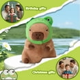 thumbnail image 7 of CHUNYAN 12-in cute capybara plush toy, capybara plush animal capybara doll pillow, holiday gift for boys and girls, 7 of 7