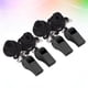 thumbnail image 5 of 4 silbatos portátiles de supervivencia para emergencias y primeros auxilios con cordón para árbitros de fútbol (negros), 5 of 6