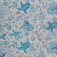 thumbnail image 5 of Awypu Chic Modern Bathroom Decor Waterproof Shower Curtain Multiple Sizes Nautical Pastel Toned Sea Shell Starfish Mollusk Seahorse Coral Reef Motif White, 5 of 7