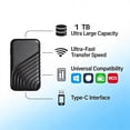 thumbnail image 3 of External SSD Portable Drive, 1050MB/s High Speed Solid State Storage for PC Laptop, Rugged Backup Drive for Photos Videos Gold, 3 of 6