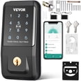 thumbnail image 1 of VEVOR Smart Lock, Keyless Entry Door Lock with Bluetooth App Control, Electronic Keypad, IC Card, Spare Keys, Smart Door Knob Keypad Deadbolt, 1 of 9